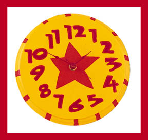 Star Theme (Round Clock)